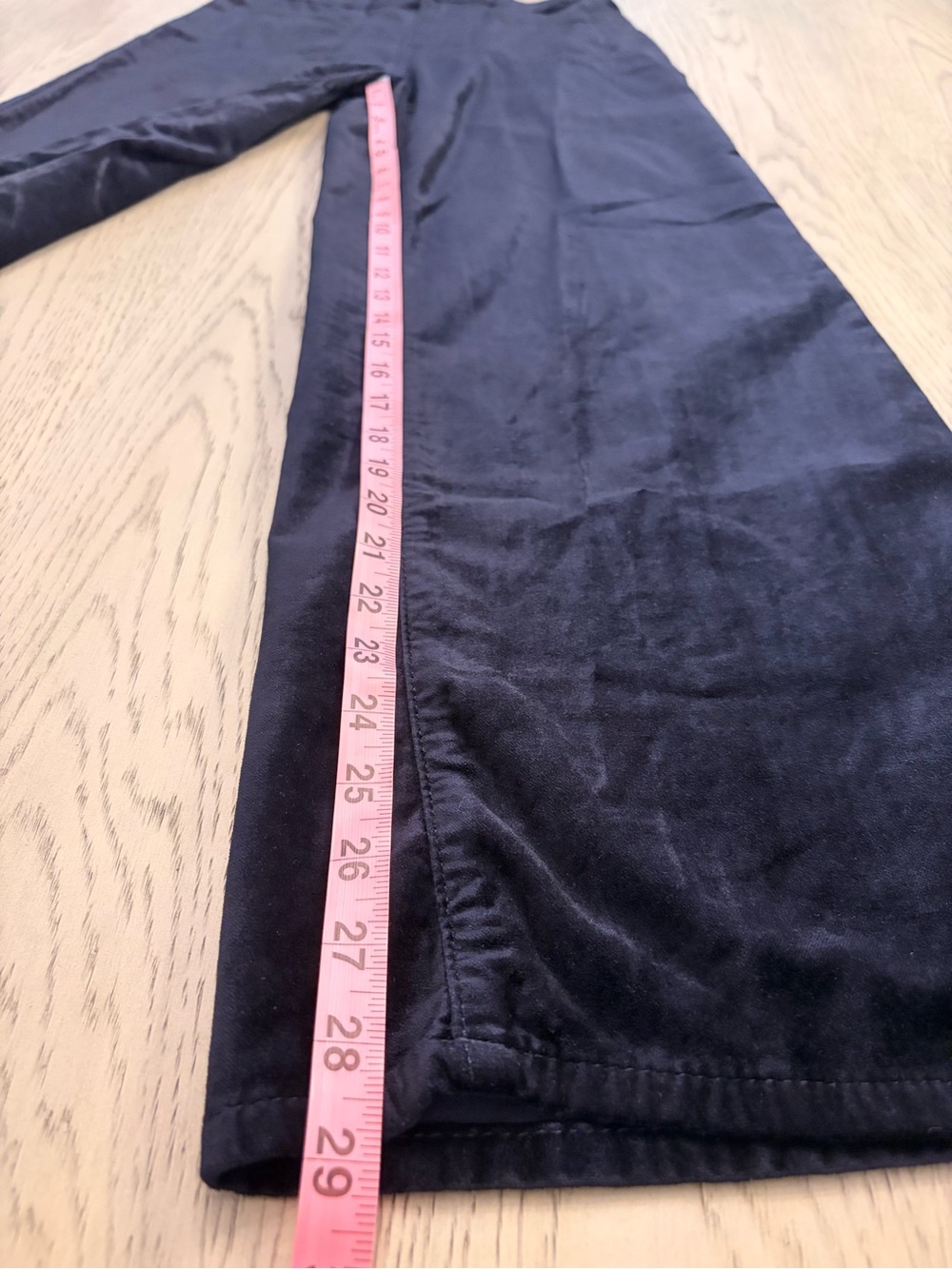 NWT Frame Le-Slim Palazzo Modernest Pocket Jean in Navy Velvet Size 26 - Picture 14 of 14
